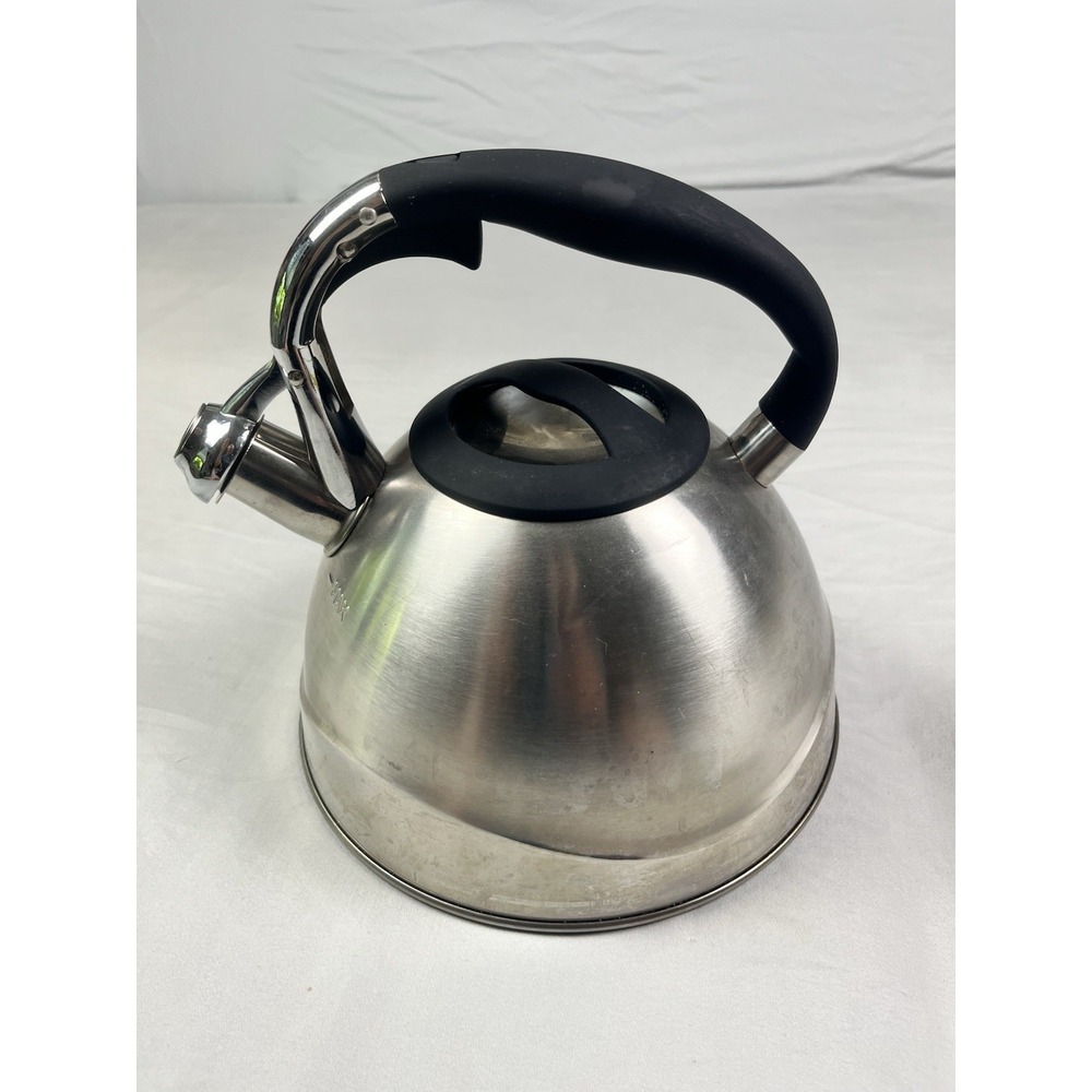 Masterclass Premium  Whistling Tea Kettle Bouilloire Sifflante 2.6 QT Gray Black